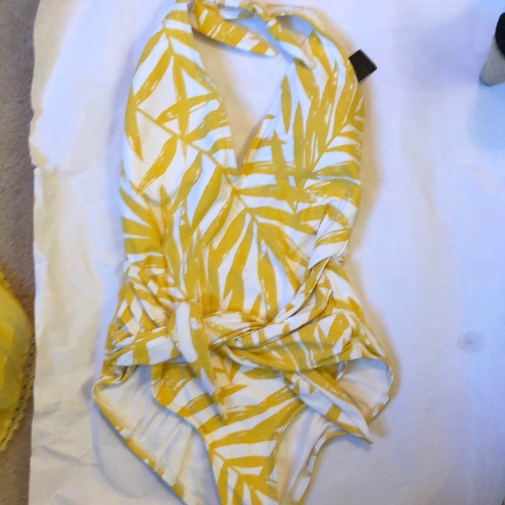 Yellow white one piece
